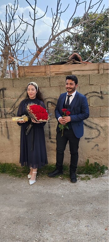 40 Beden Şifon elbise