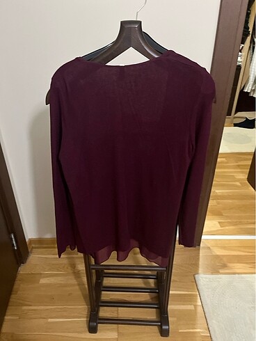 s Beden bordo Renk Triko hırka