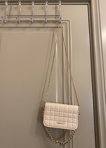 Bej Zincir Detaylı Kadın Bershka Deri Çanta