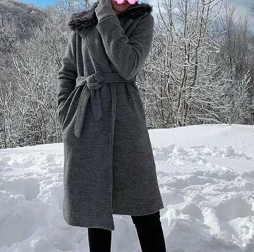 Kaşe kürklü kaban