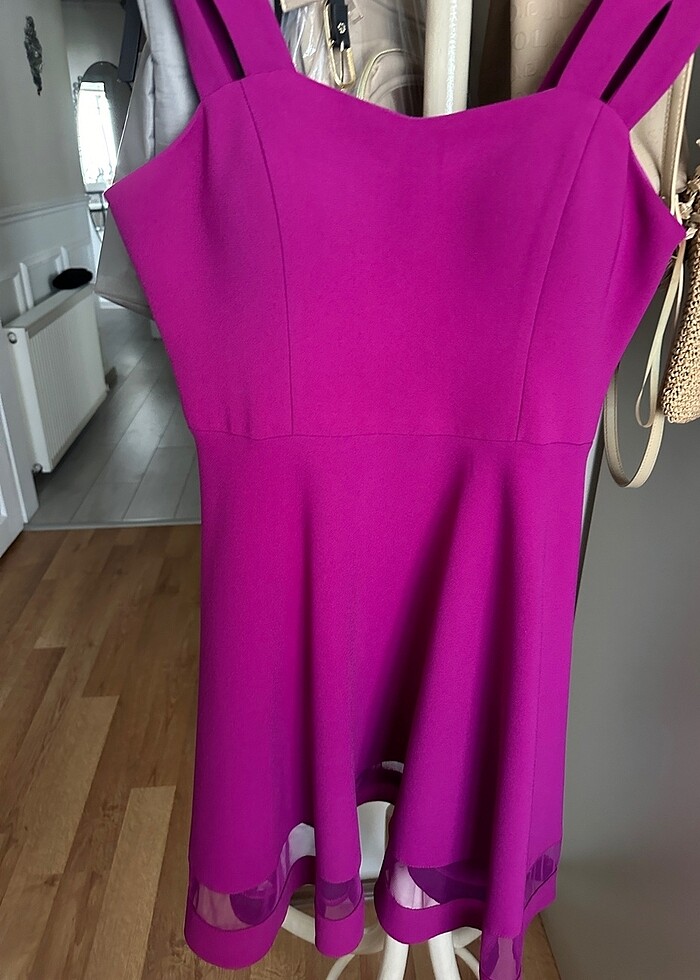 Fuşya elbise - Görsel 2