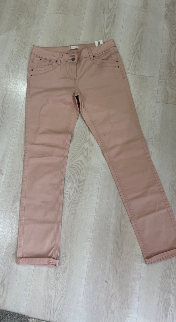 Bej Midi Kadın Kumaş Pantolon - Görsel 2