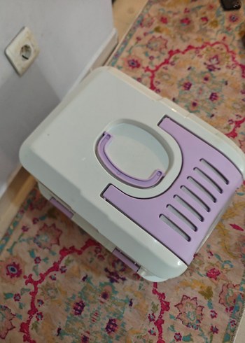 Beden Pastel Mor Kapaklı Kedi Tuvaleti