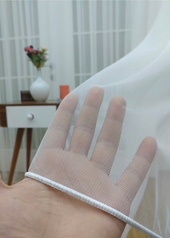 Altın Renkli Püsküllü Fon ve Tül Perde - Görsel 4