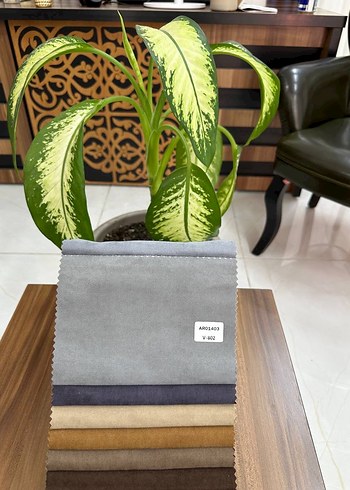 Gri Tonlarda kumaş fon perde - Görsel 3