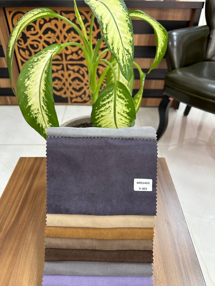 Gri Tonlarda kumaş fon perde - Görsel 4