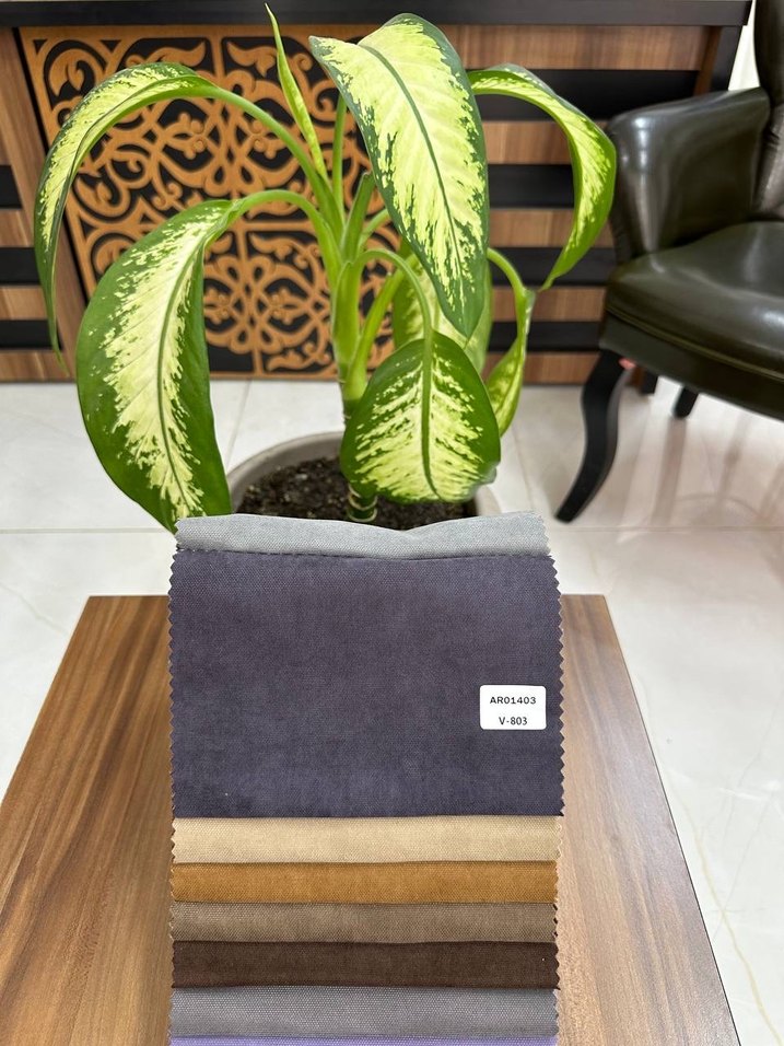 Gri Tonlarda kumaş fon perde - Görsel 5