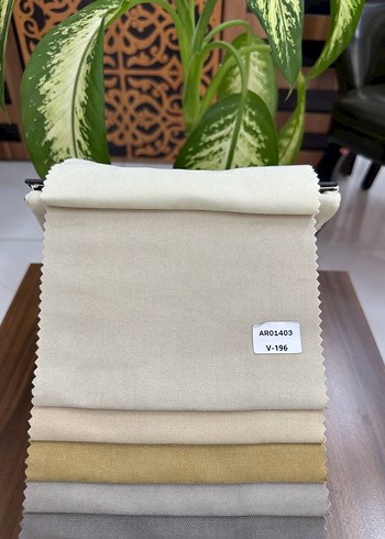 Beyaz Modern Perde Kumaşı AR01403 V-94 - Görsel 6