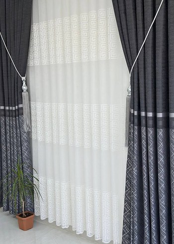 Beyaz tül perde - Görsel 3
