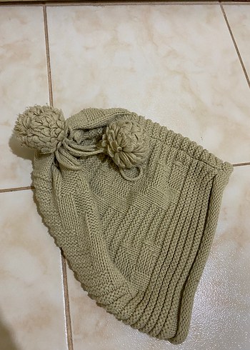 Bej Örgü Kadın Bere - Görsel 2