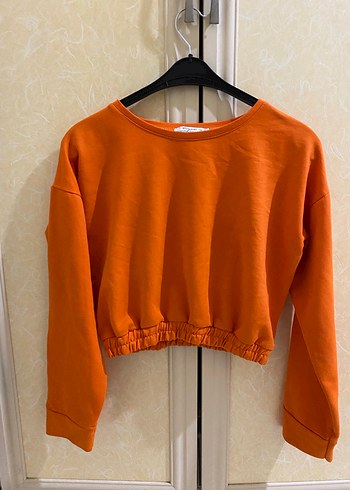 Turuncu Kadın Hamile Süet Gömlek - Görsel 3