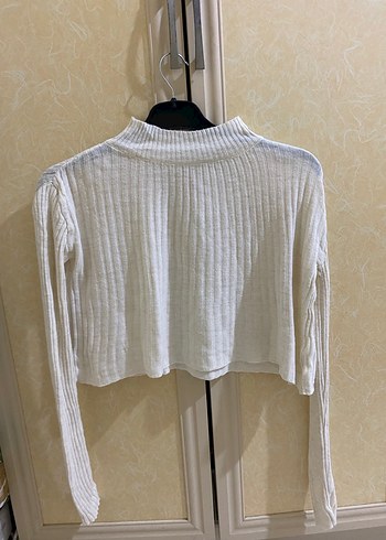 Beyaz Balıkçı Yaka Triko Kadın Kazak - Görsel 2