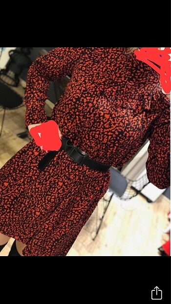 Zara leopar elbise