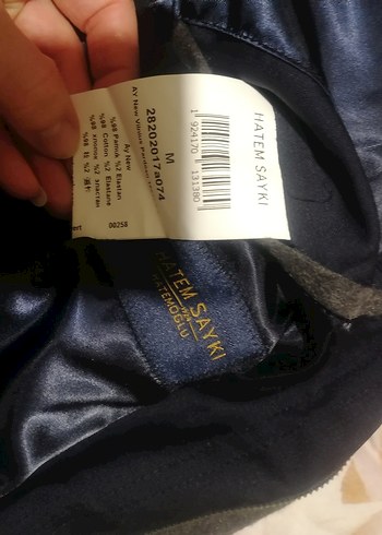 Düğmeli ve fermuarlı Lacivert Erkek Midi pardüsü - Görsel 6