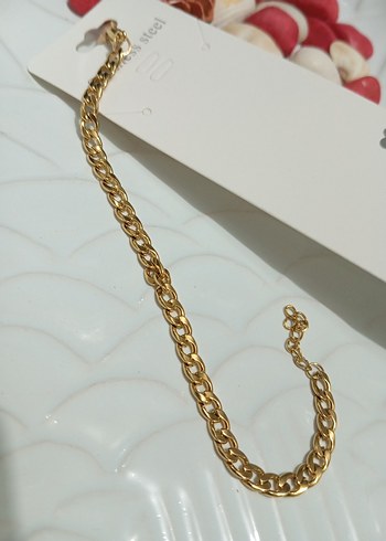 Zincir Detaylı Parlak Altın Kadın El Zinciri - Görsel 6