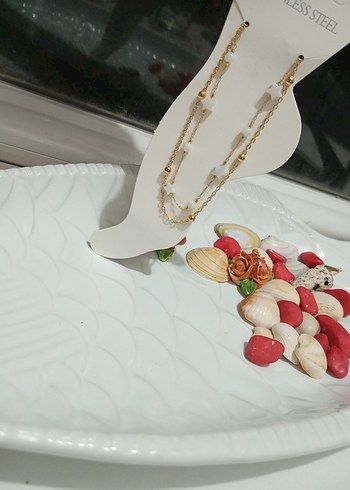 Altın Renkli Zincir Detaylı Kadın Halhal - Görsel 6