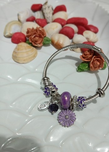 Renkli Zincir Detaylı Bohem pandora Bileklik - Görsel 4