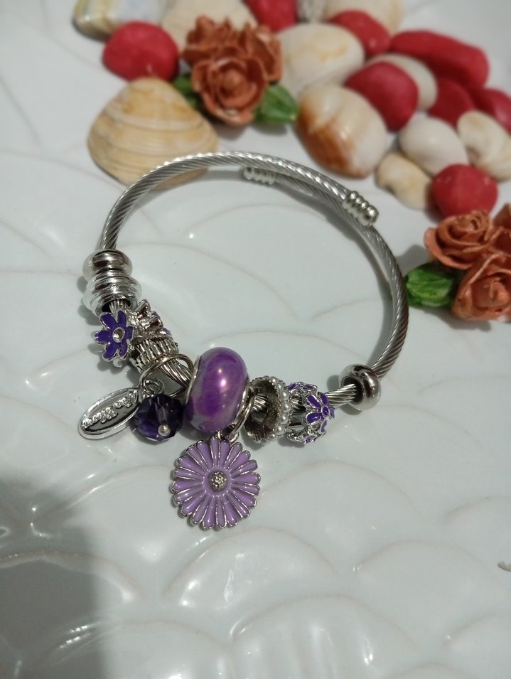 Renkli Zincir Detaylı Bohem pandora Bileklik - Görsel 3