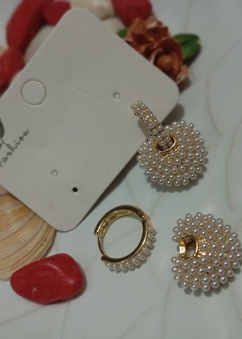 Mini Bohem Altın Renkli çelik 1. sınıf kalite küpeler - Görsel 5