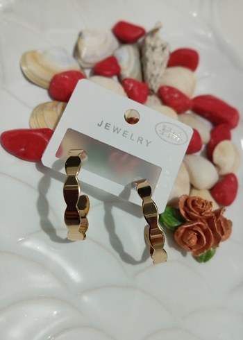 Mini Bohem Altın Renkli çelik 1. sınıf kalite küpeler - Görsel 19