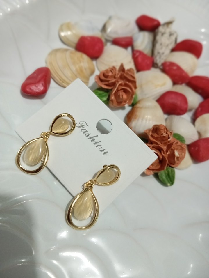 Mini Bohem Altın Renkli çelik 1. sınıf kalite küpeler - Görsel 3