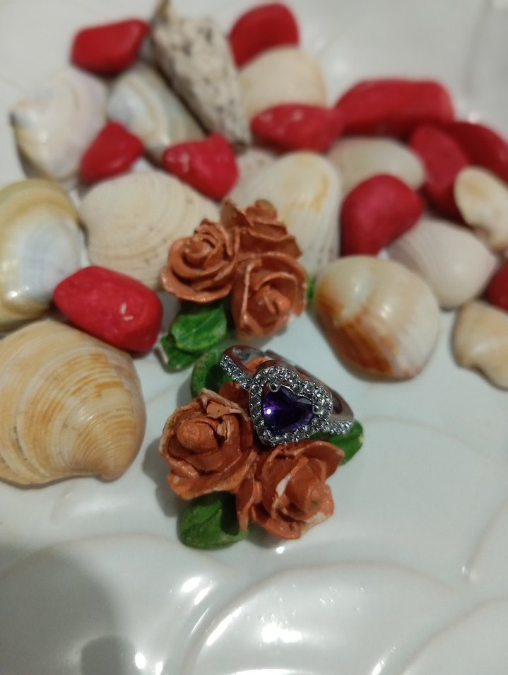 Pembe Kalp Pandora Taşlı Kadın Yüzük - Görsel 3