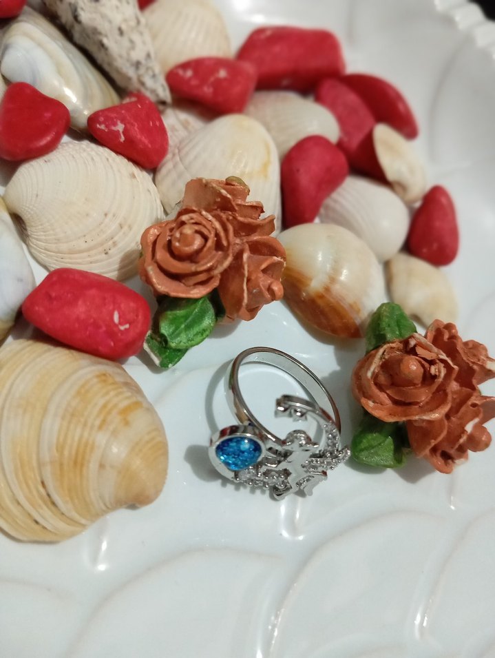 Pembe Kalp Pandora Taşlı Kadın Yüzük - Görsel 4