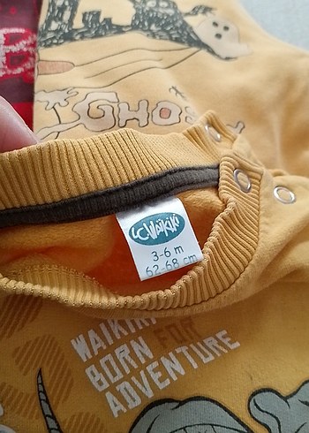 Erkek Çocuk Sarı Baskılı Sweatshirt - Görsel 3