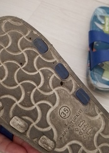35 Beden Mavi Baskılı Erkek Çocuk Terlikleri