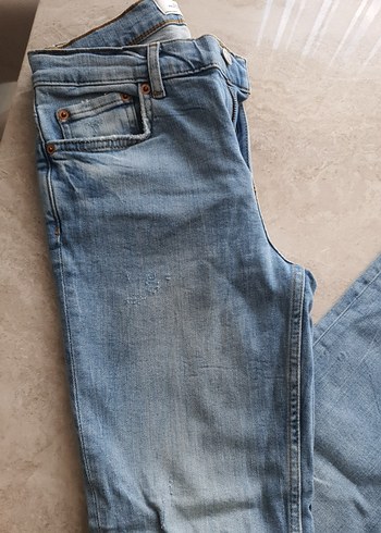34 Beden mavi Renk Orta Boy Regular Fit Kadın Kot Pantolon