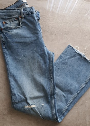 Zara Orta Boy Regular Fit Kadın Kot Pantolon