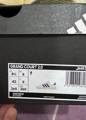 Adidas Beyaz Krem Mavi Erkek Spor Ayakkabı - Görsel 6