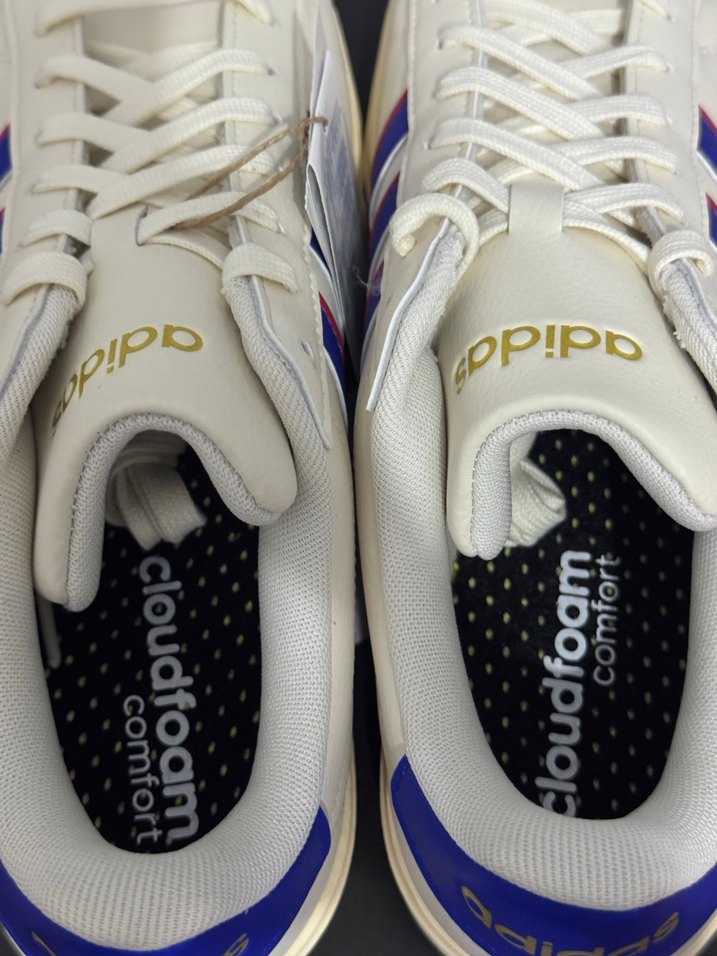 Adidas Beyaz Krem Mavi Erkek Spor Ayakkabı - Görsel 5