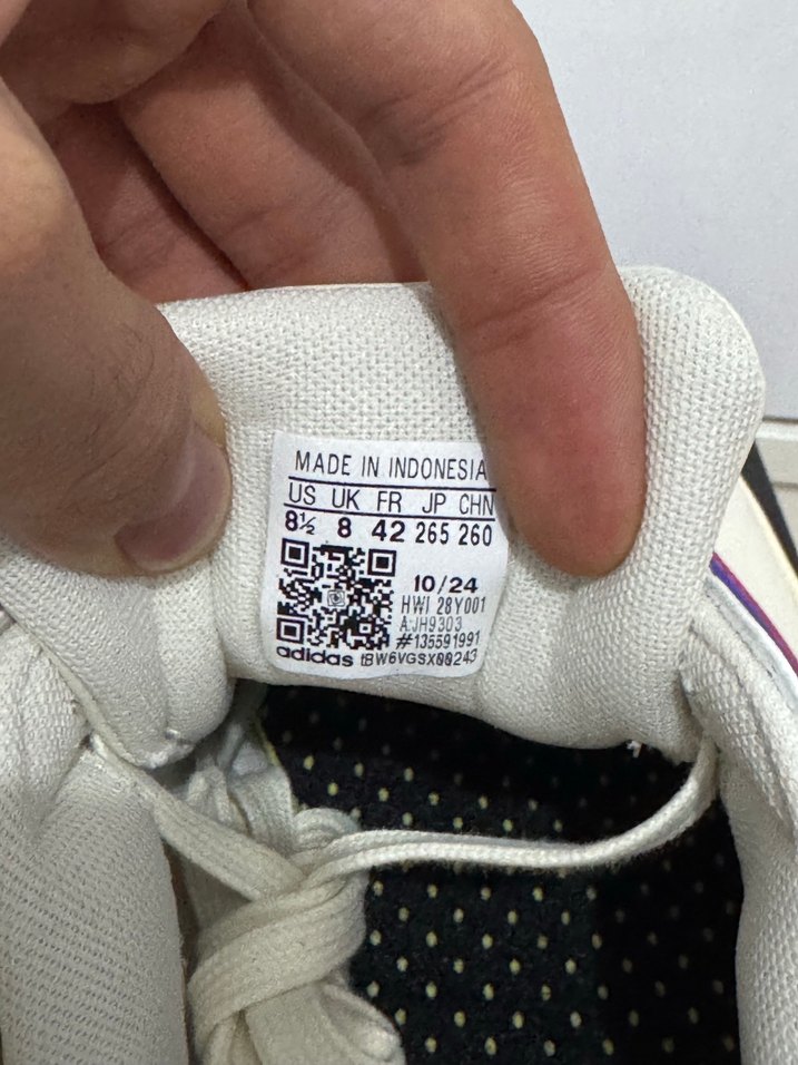 Adidas Beyaz Krem Mavi Erkek Spor Ayakkabı - Görsel 4