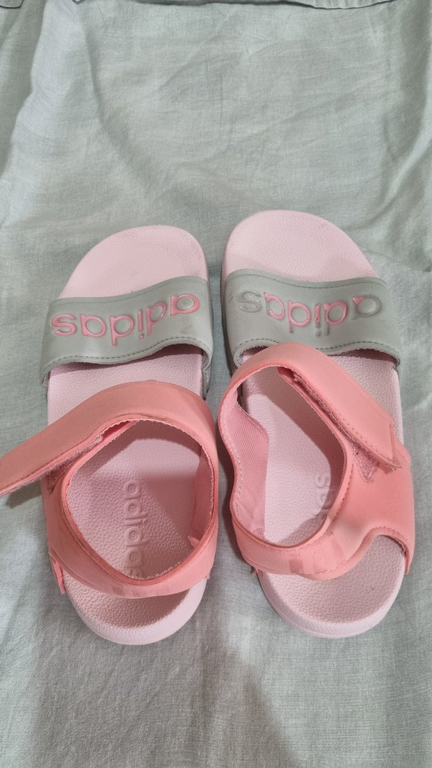 Kız Çocuk Pembe Adidas Bantlı Sandalet - Görsel 4