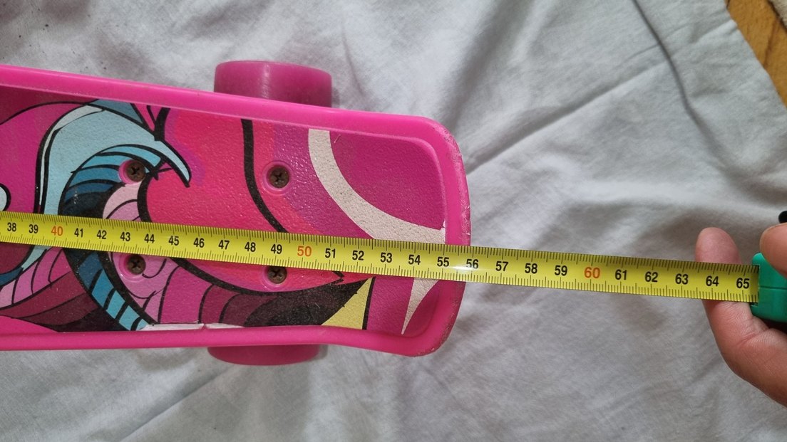 Renkli Desenli Pembe Çocuk Kaykay - Görsel 5