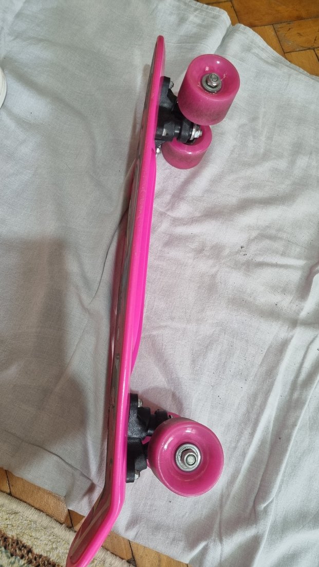 Renkli Desenli Pembe Çocuk Kaykay - Görsel 3