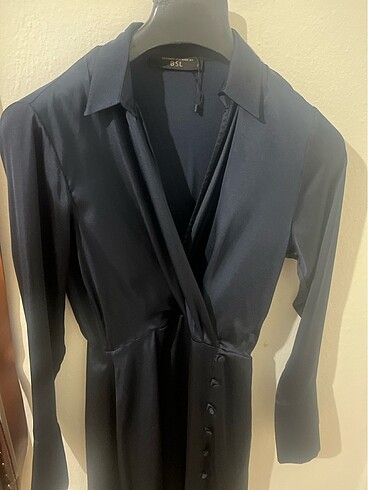 BSL FASHION Saten elbise