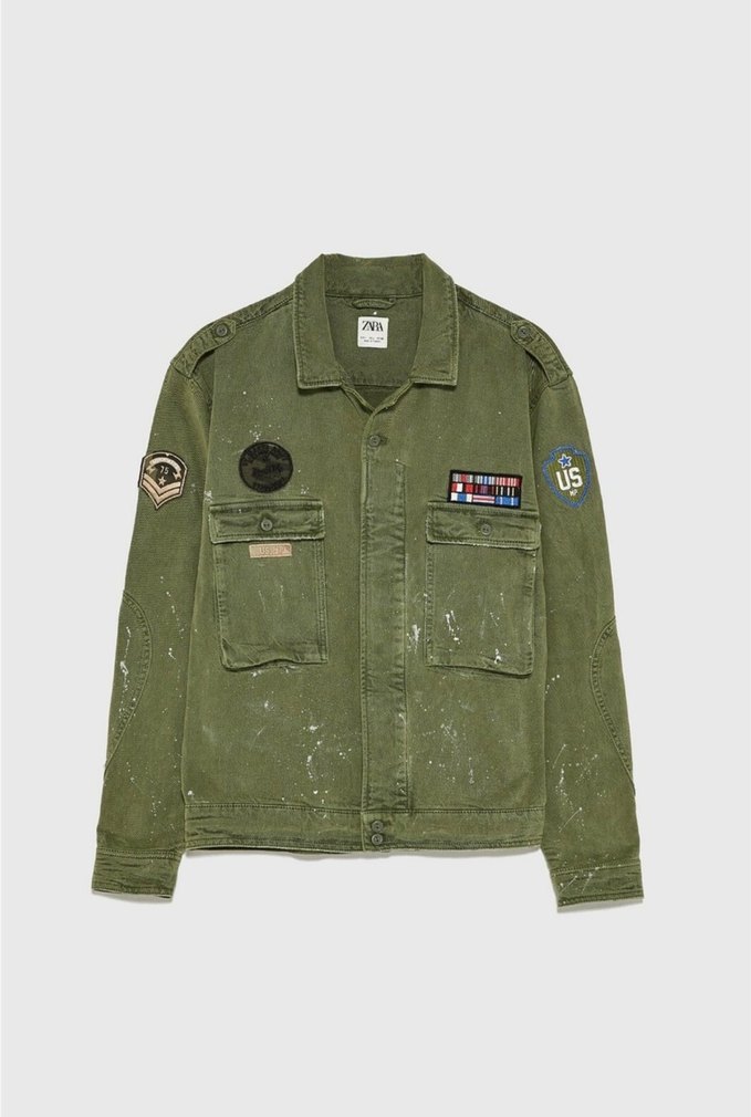 Düğmeli Haki Denim Erkek Ceket - Görsel 4