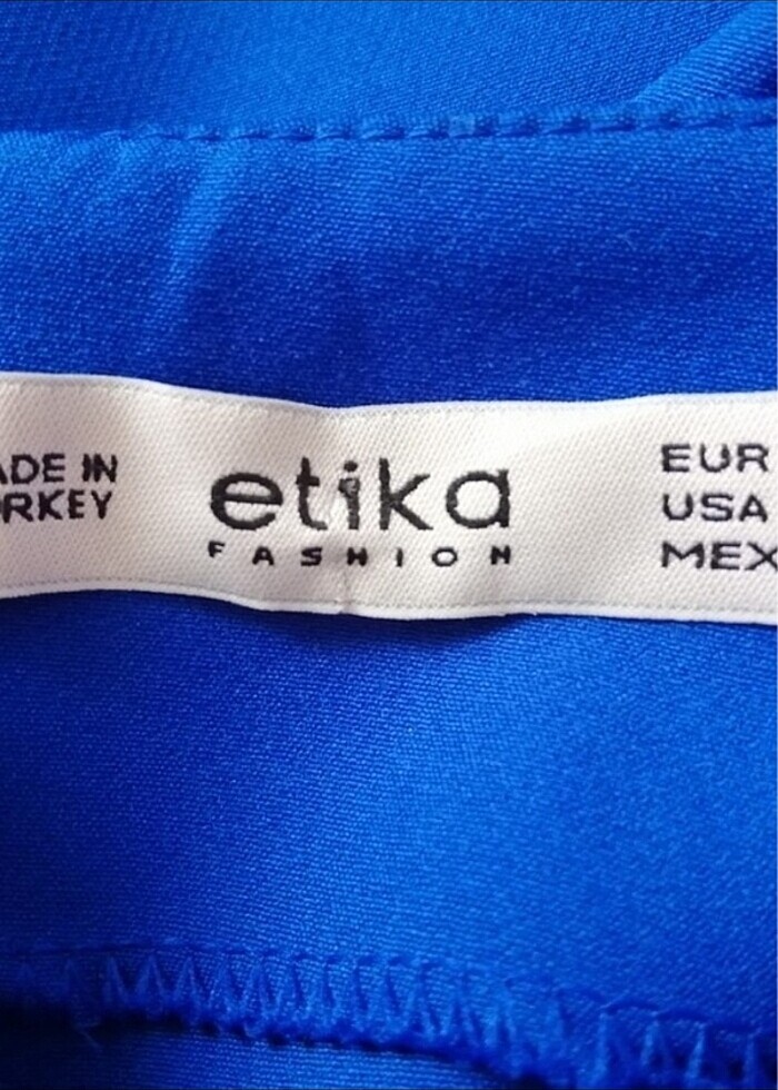 Kare yaka klasik yırtmaçlı elbise 
 - Görsel 3