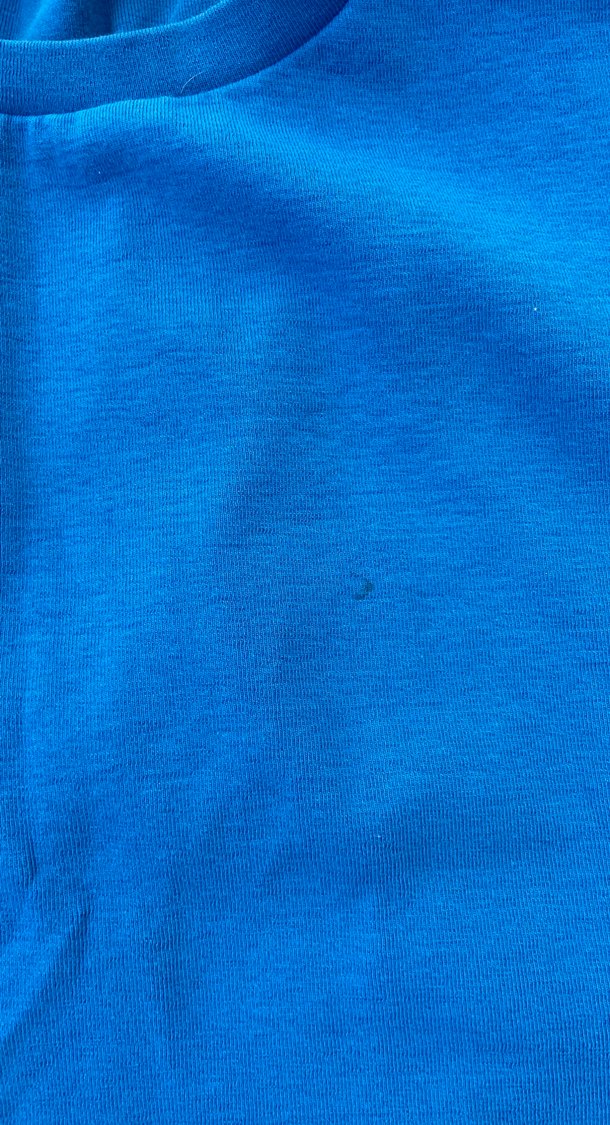 Kadın Mavi Kısa Kollu Basic crop - Görsel 3