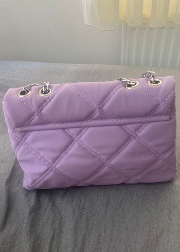 Zincir Detaylı Pastel Mor Kadın Çanta - Görsel 2