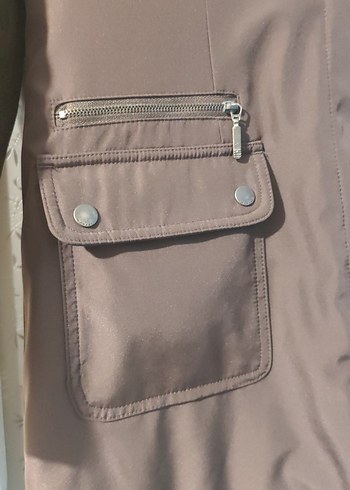 Kadın kahverengi yeni mont - Görsel 2