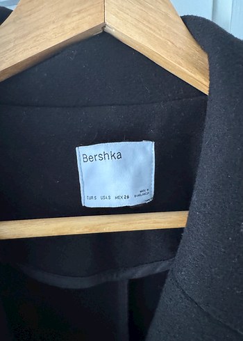 Siyah kaşe kaban mont - Görsel 7