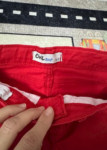 Kırmızı Erkek Çocuk Şort - Görsel 4