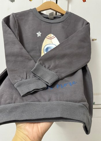 Gri Erkek Çocuk Sweatshirt - Görsel 4