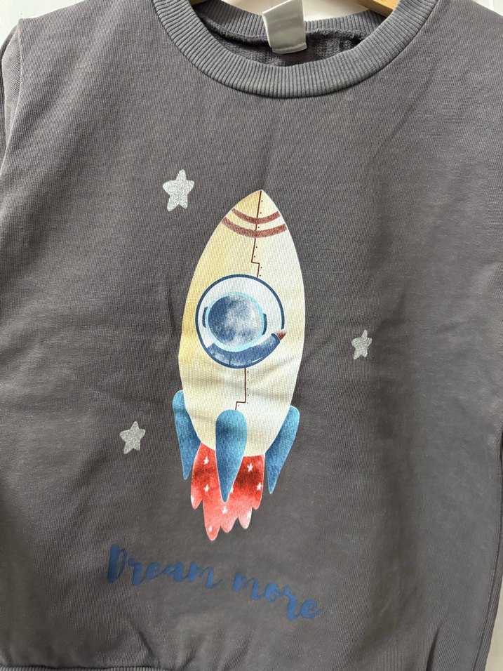 Gri Erkek Çocuk Sweatshirt - Görsel 5