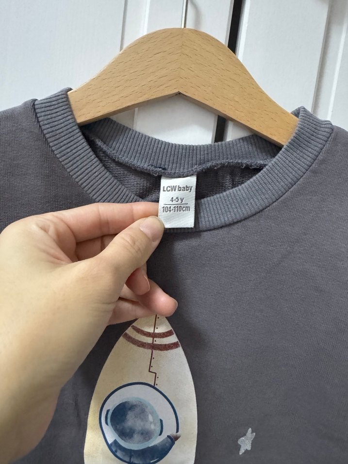 Gri Erkek Çocuk Sweatshirt - Görsel 3