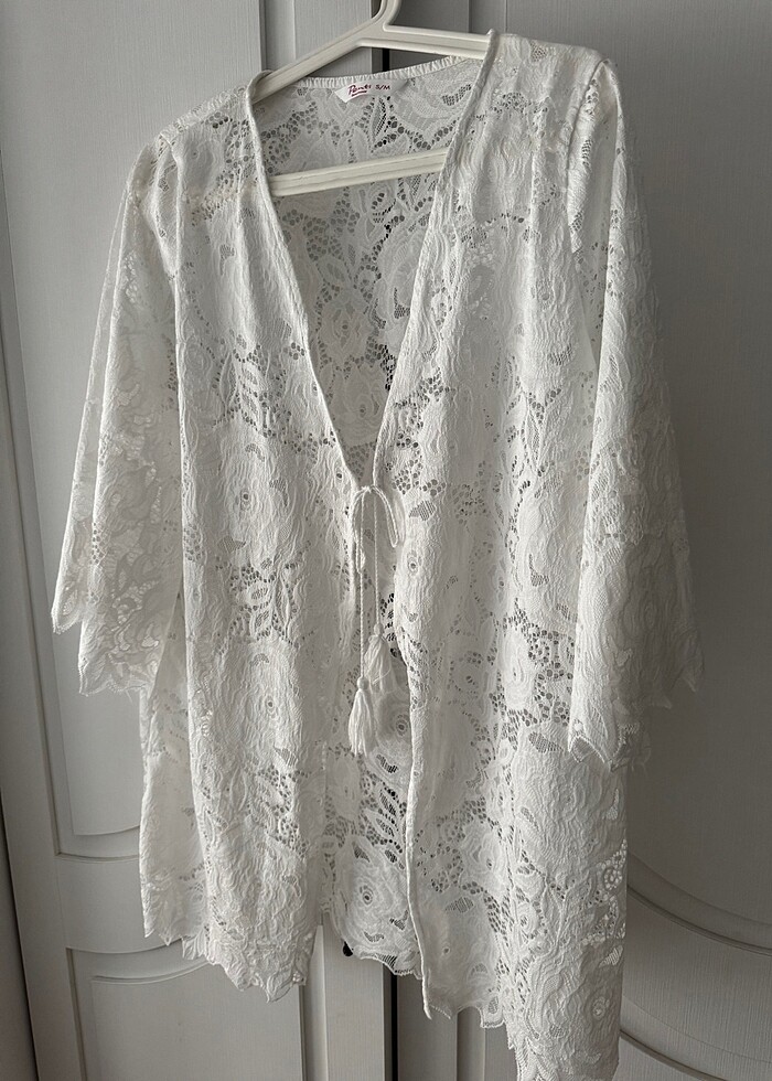 Plaj elbisesi kimono kaftan - Görsel 2