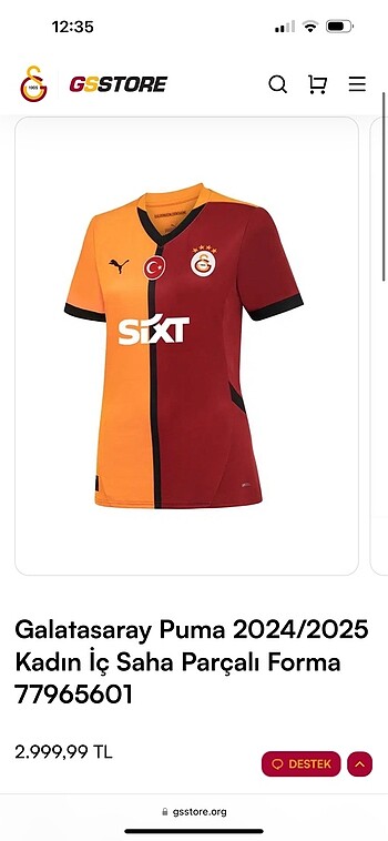 Gs 2024 yeni sezon kadın forma